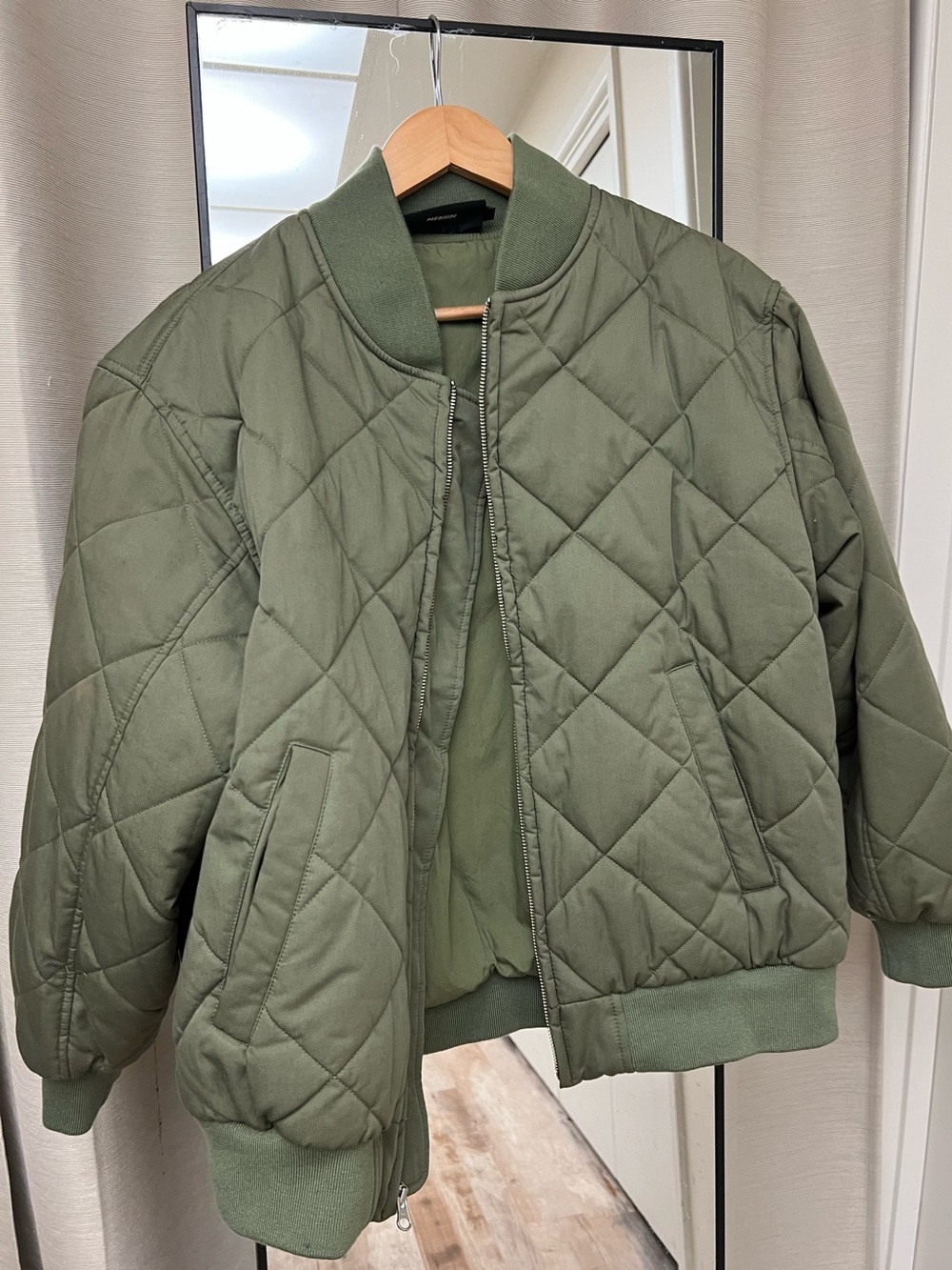 SHAKA WEAR Quilted Bomber Jacket